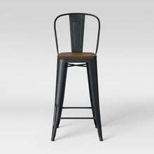 Load image into Gallery viewer, Carlisle Barstool with Wood Seat  7338
