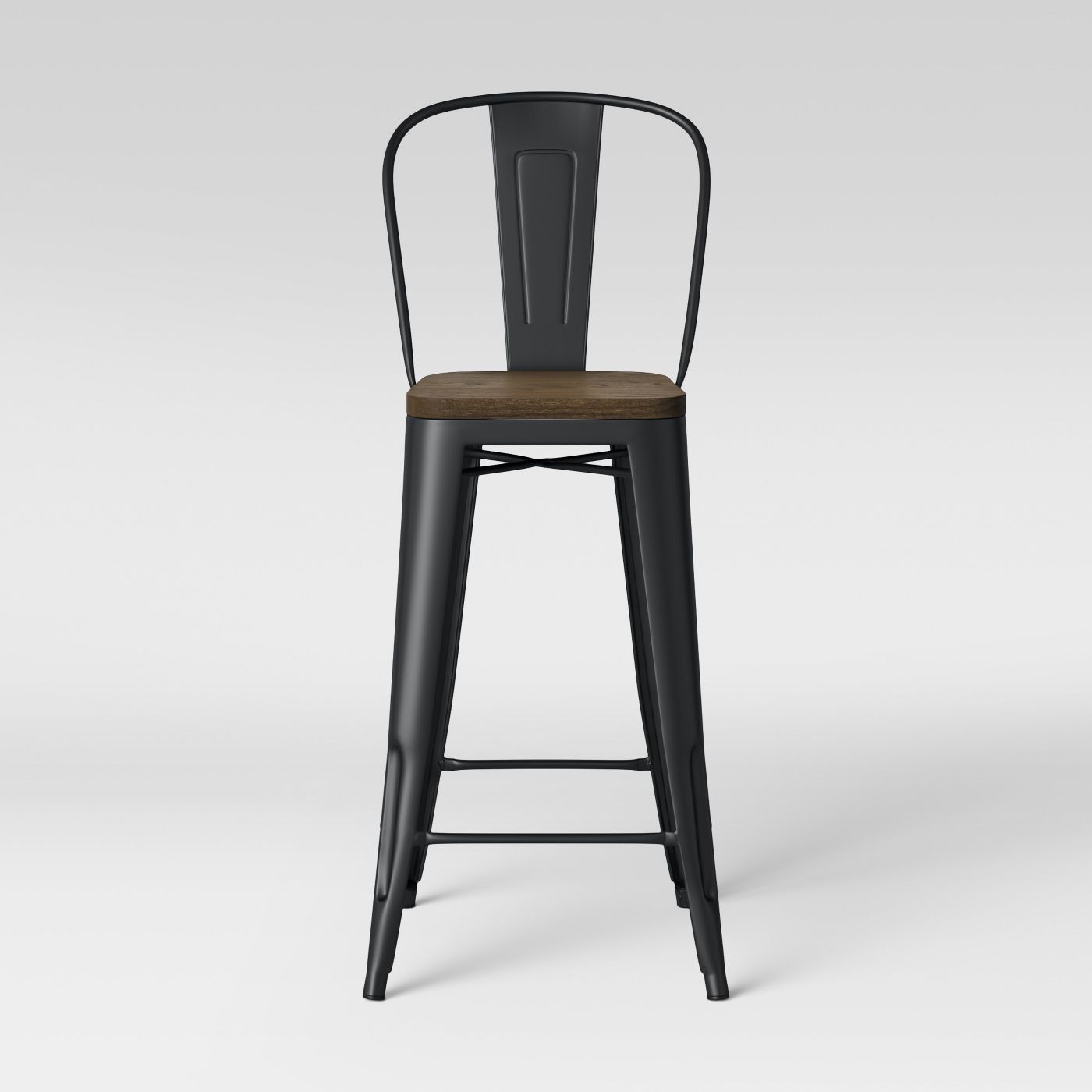 Carlisle Barstool with Wood Seat  7338