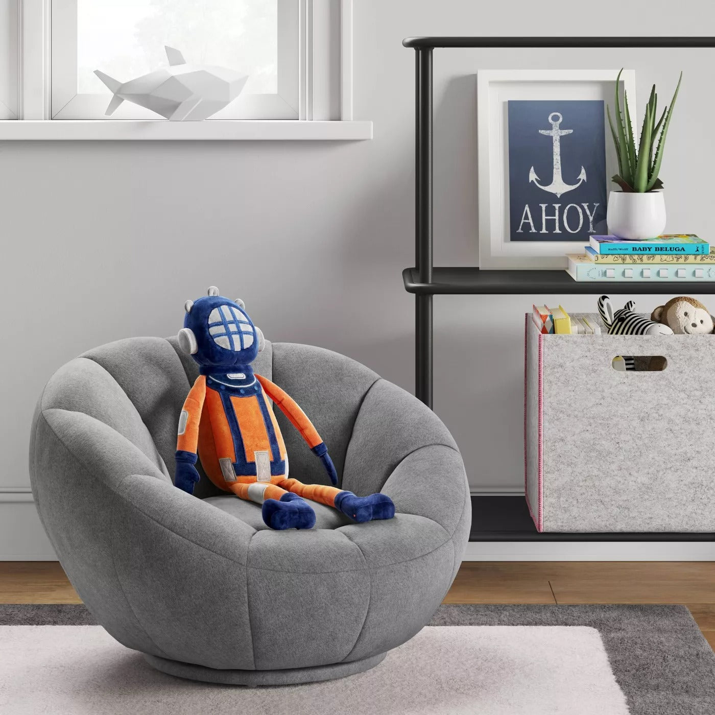 Kids' Tulip Swivel Chair Gray - Pillowfort™ SB2246