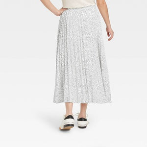 Women's Midi Pleated A Line Skirt
