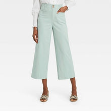 Load image into Gallery viewer, Women&#39;s High Rise Cropped Wide Leg Pants
