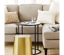Load image into Gallery viewer, Glasgow Round Metal End Table Black #CR1041
