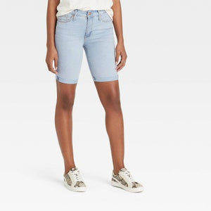 Women's High-Rise Bermuda Jean Shorts