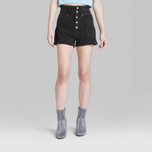 Load image into Gallery viewer, Women&#39;s Super-High Rise Button-Down Jean Shorts
