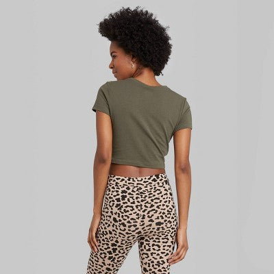 Women's Short Sleeve Cropped Tshirt