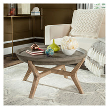Load image into Gallery viewer, Wynn Indoor Outdoor Modern Concrete Round 18.1- Inch H Coffee Table 7084
