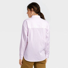 Load image into Gallery viewer, Women's Long Sleeve Button-Down Boyfriend Shirt
