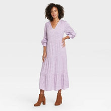 Load image into Gallery viewer, Women's Long Sleeve Tiered Dress
