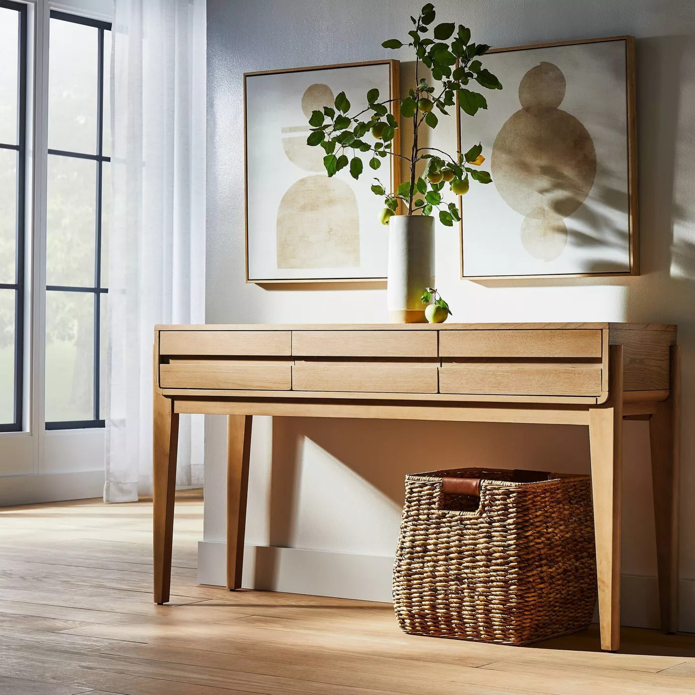Herriman Wooden Console Table with Drawers - Threshold™ designed with Studio McGee 1166AH