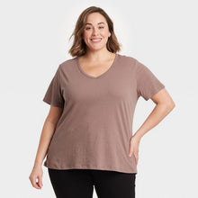Load image into Gallery viewer, Women&#39;s Plus Size VNeck Essential Tshirt
