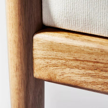 Load image into Gallery viewer, Ladder Back Wood Arm Accent Chair Cream - Threshold designed with Studio McGee 1673CDR
