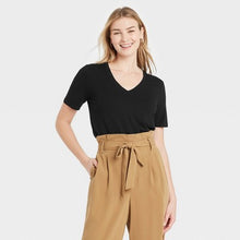 Load image into Gallery viewer, Women's Short Sleeve V-Neck T-Shirt
