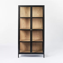 Load image into Gallery viewer, 60&quot; Crystal Cove Glass Cabinet Black
