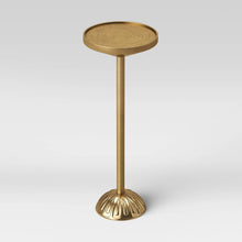 Load image into Gallery viewer, Catalana Round Figural Metal Drink Table Brass 7370
