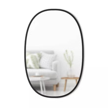 Load image into Gallery viewer, 24&quot;x 36&quot; Hub Wall Mirror Oval Black - Umbra 1071AH
