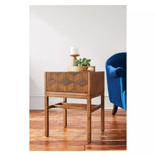 Load image into Gallery viewer, Tachuri Geometric Front Accent Table Brown - Opalhouse™ 626AH
