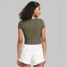 Load image into Gallery viewer, Women&#39;s Short Sleeve V-Neck Slim Fit T-Shirt *Actual Color is Gray*
