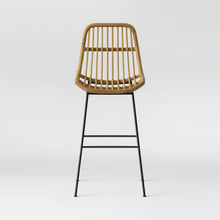 Load image into Gallery viewer, Linnet Rattan with Metal Legs Barstool Light Brown - Opalhouse™ 4014RR
