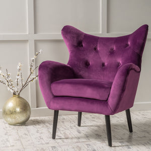 Alyssa New Velvet Arm Chair 2015