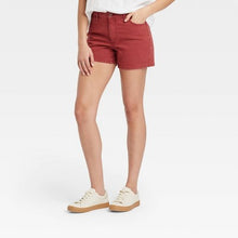 Load image into Gallery viewer, Women&#39;s High-Rise Midi Jean Shorts
