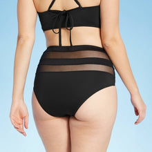 Load image into Gallery viewer, Women&#39;s Mesh High Waist Bikini Bottom
