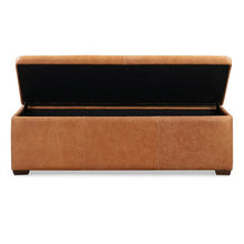 Load image into Gallery viewer, Gable 52&#39;&#39; Wide Genuine Leather Tufted Rectangle Storage Ottoman with Storage
