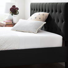 Load image into Gallery viewer, King Black Gabouray Tufted Upholstered Low Profile Storage Platform Bed (HEADBOARD ONLY!) MRM1663
