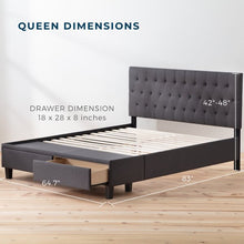 Load image into Gallery viewer, Gabouray Tufted Upholstered Low Profile Storage Platform Bed MRM2324
