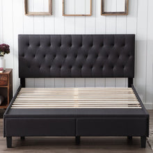 Load image into Gallery viewer, Full Charcoal Gabouray Tufted Upholstered Storage Platform Bed (SB1292)
