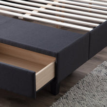 Load image into Gallery viewer, Full Charcoal Gabouray Tufted Upholstered Storage Platform Bed (SB1292)
