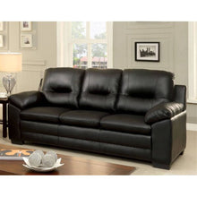 Load image into Gallery viewer, Gaenside Faux Leather 81&quot; Wide Pillow Top Arm Sofa Black
