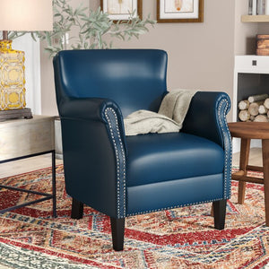 Gail 29.5" W Faux Leather Armchair AP350
