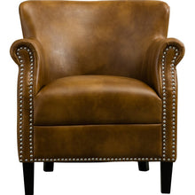 Load image into Gallery viewer, Gail 29.5&quot; W Faux Leather Armchair Camel #2470HW
