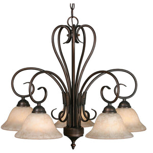 Gaines 5 - Light Shaded Classic Chandelier #CR1020
