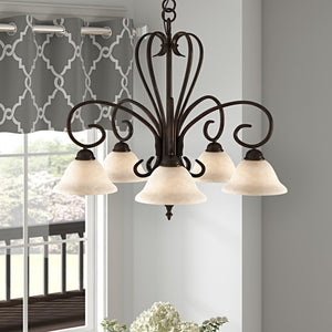 Gaines 5 - Light Shaded Classic Chandelier 8008