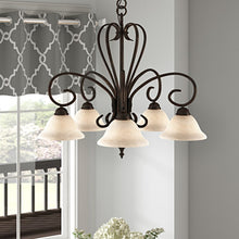 Load image into Gallery viewer, Gaines 5 - Light Shaded Classic Chandelier #CR1020

