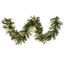 Load image into Gallery viewer, Galarza 108&#39;&#39; in. Lighted Faux Mixed Pine Garland, (Set of 2)
