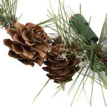 Load image into Gallery viewer, Galarza Mixed Country Pine Artificial Christmas Garland, 9&#39; x 12&quot; with Clear Lights
