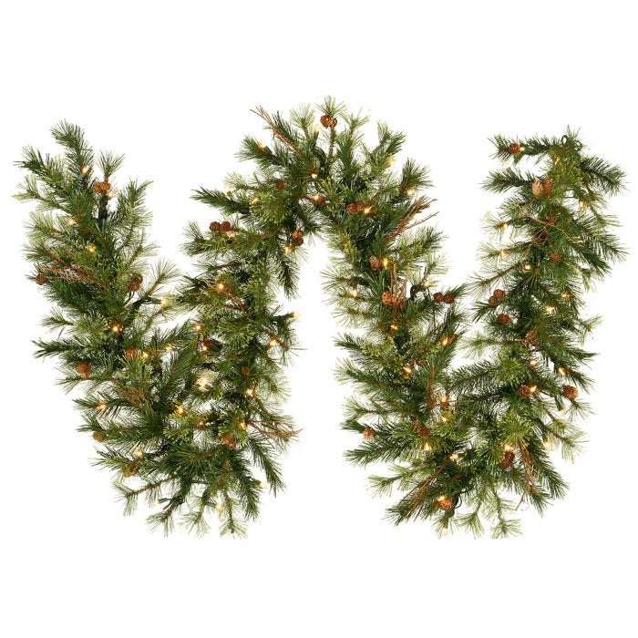 Galarza Mixed Country Pine Artificial Christmas Garland, 9' x 12