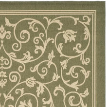 Load image into Gallery viewer, Galena Floral Indoor / Outdoor Area Rug in Olive 8 x 11&#39;2&quot;
