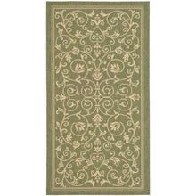 Load image into Gallery viewer, Galena Floral Indoor / Outdoor Area Rug in Olive 8 x 11&#39;2&quot;

