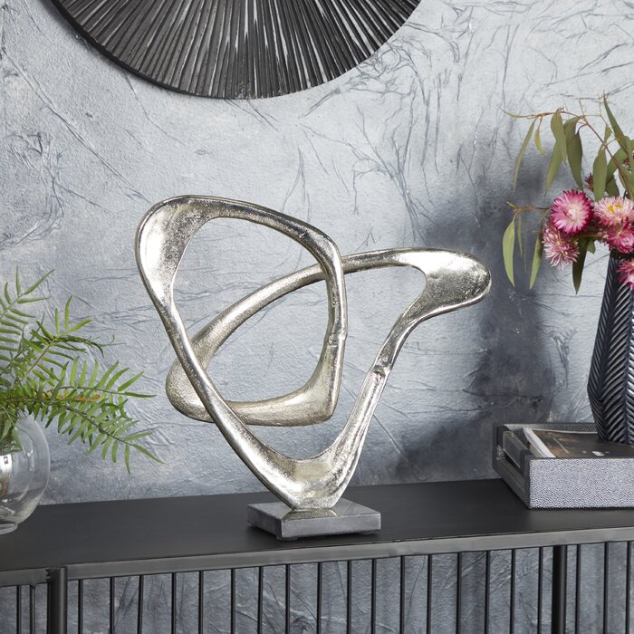 12.7'' H x 14.15'' W x 5.85'' D Galeri Aluminum Sculpture