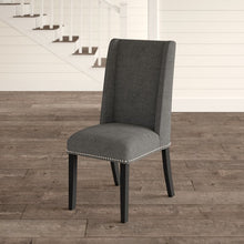 Load image into Gallery viewer, Single Galewood Wood Leg Upholstered Dining Chair Gray #1512HW
