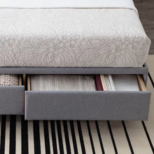 Load image into Gallery viewer, Galey Tufted Upholstered Low Profile Storage Platform Bed queen
