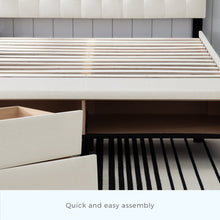Load image into Gallery viewer, Galey Tufted Upholstered Low Profile Storage FULL Platform Bed MRM3707
