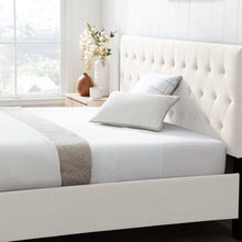 Load image into Gallery viewer, Cream Galey Tufted Upholstered Low Profile Storage Platform Bed queen
