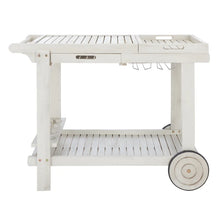 Load image into Gallery viewer, Galien 39.4&#39;&#39; Wide Bar Cart with Removable Serving Tray and Wine Bottle Storage

