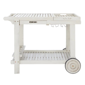 Galien 39.4'' Wide Bar Cart with Removable Serving Tray and Wine Bottle Storage