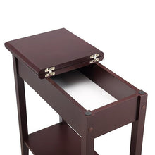 Load image into Gallery viewer, Galnares Tall End Table with Storage, Flip Top Narrow Side Tables, Slim End Table
