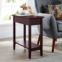 Load image into Gallery viewer, Galnares Tall End Table with Storage, Flip Top Narrow Side Tables, Slim End Table
